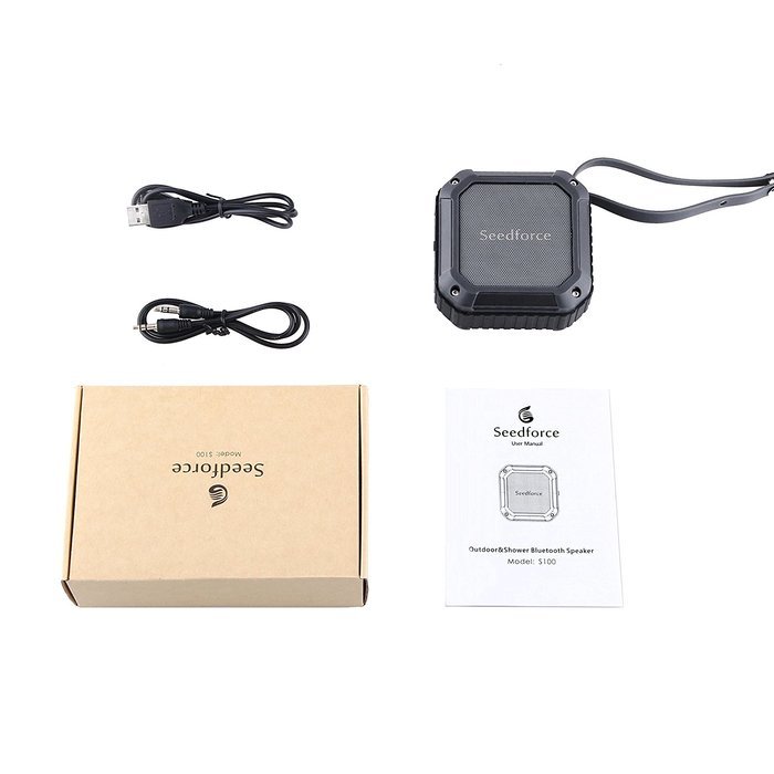 Seedforce Outdoor & Shower 5W Drive 16 Hours Playtime Bluetooth 4.1 Speaker N10