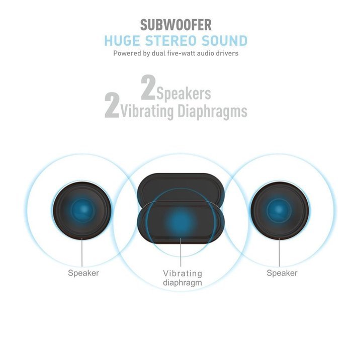 Yoyamo Portable Bluetooth Speakers Wireless Speaker with Super Bass Stereo sound for Smart Phones, Tablet, PC(... N10