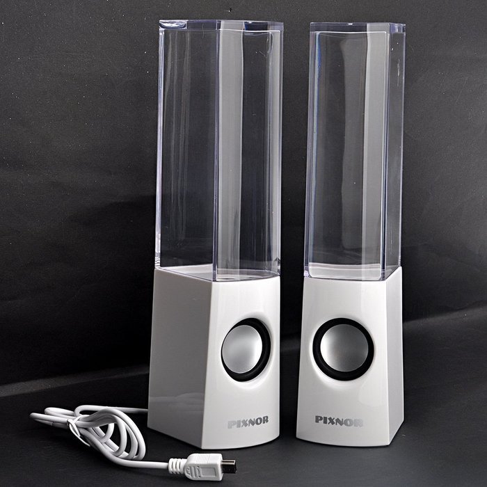 Pixnor Wireless Bluetooth Colorful LED Fountain Dancing Water Mini Speakers for iPhone / iPad / Cellphone / PC... N3