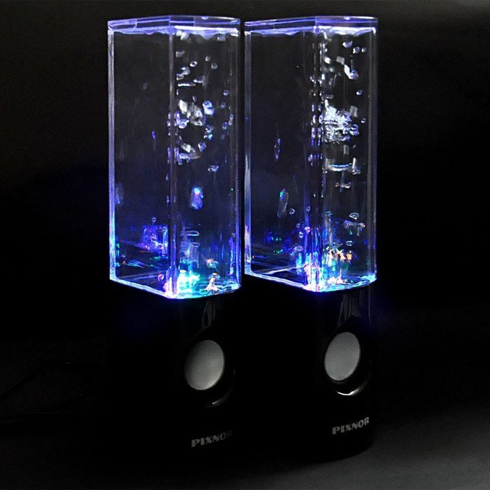Pixnor Wireless Bluetooth Colorful LED Fountain Dancing Water Mini Speakers for iPhone / iPad / Cellphone / PC... N13