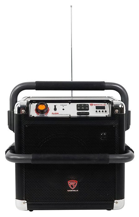 Rockville RJS8 8" Portable Rechargable Home Theatre Bluetooth Speaker+Microphone N4