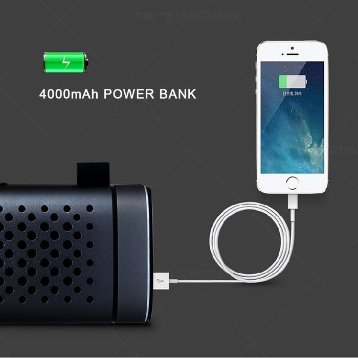SCGK Portable Bluetooth Speaker with 4400mAh Power Bank, Wireless Speaker with 24-Hour Playtime & Hands-free Function... N14