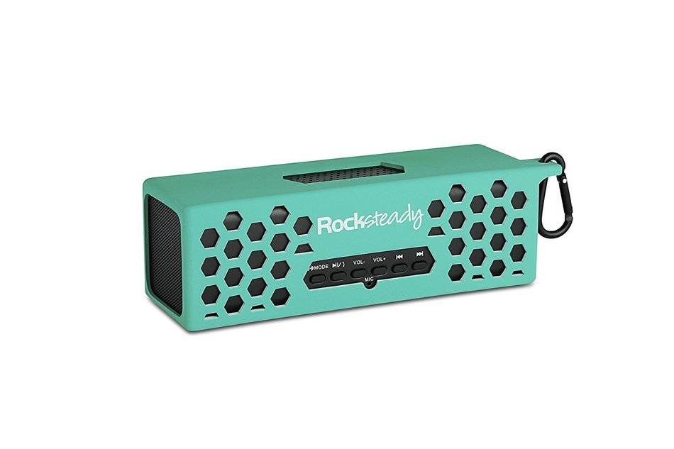 New Rocksteady 2 LOUD and CLEAR Portable Durable Bluetooth Speaker True 2.1 Stereo sound Integrated Speakerphone... N12