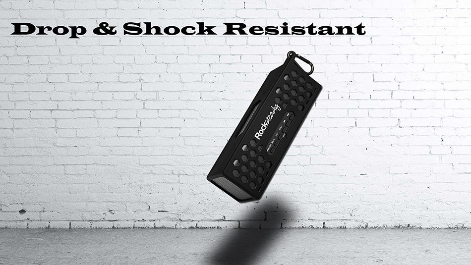 New Rocksteady 2 LOUD and CLEAR Portable Durable Bluetooth Speaker True 2.1 Stereo sound Integrated Speakerphone... N33