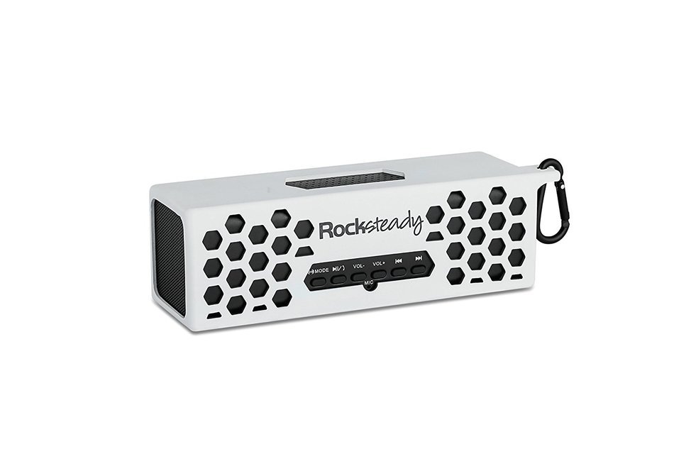 New Rocksteady 2 LOUD and CLEAR Portable Durable Bluetooth Speaker True 2.1 Stereo sound Integrated Speakerphone... N38