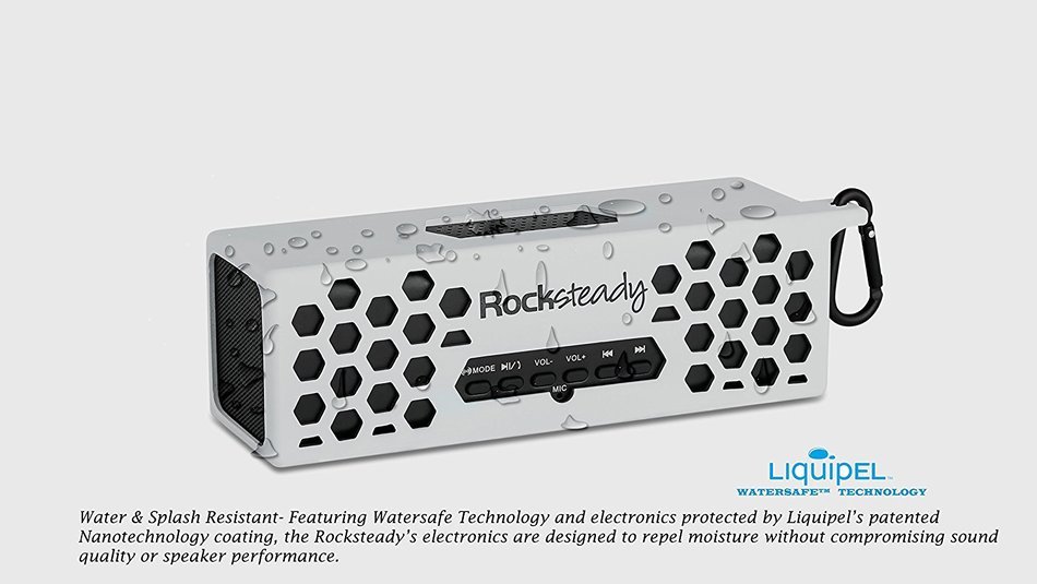 New Rocksteady 2 LOUD and CLEAR Portable Durable Bluetooth Speaker True 2.1 Stereo sound Integrated Speakerphone... N40