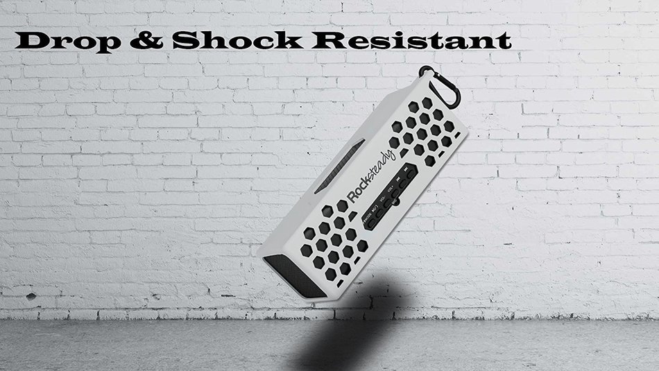 New Rocksteady 2 LOUD and CLEAR Portable Durable Bluetooth Speaker True 2.1 Stereo sound Integrated Speakerphone... N41