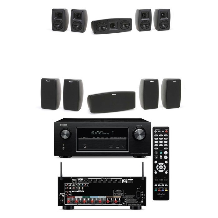 Klipsch Quintet V(5) Home Theater System-Denon AVR-X2100W 7.2 N2