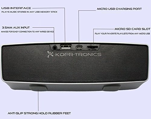 Rk Hi Definition Acoustic Bluetooth Speaker 3.0 Portable Wireless Handsfree Streaming Sound System N3