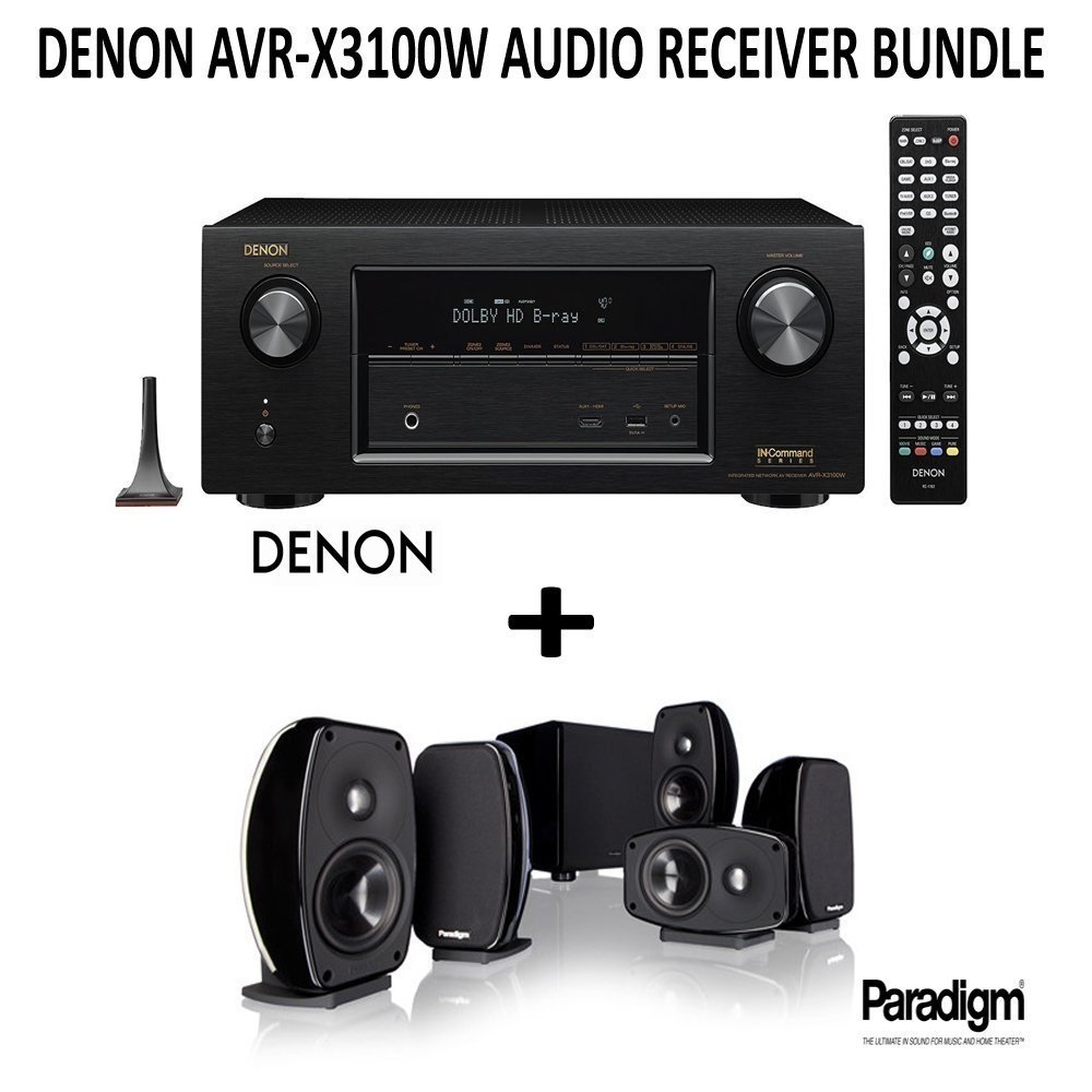 Denon AVRX3100W Bundle 7.2 Channel Full 4K Ultra HD A/V Receiver with