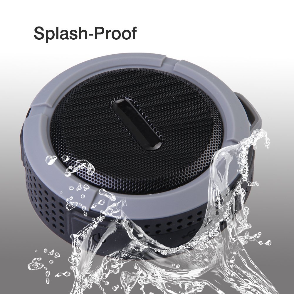 Waterproof Car Wireless Speaker Portable Mini Bluetooth Speaker Grey N Free Image Download