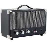 GPO Westwood 25 Watt Bluetooth Speaker with Subwoofer, RCA and Aux input - Vintage Brown N19