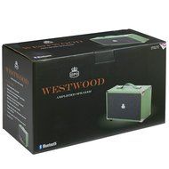 GPO Westwood 25 Watt Bluetooth Speaker with Subwoofer, RCA and Aux input - Vintage Brown N33