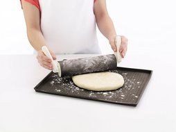 Lekue Micro Perforated Baking Rectangular Pizza Mat, Brown N3