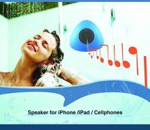 Triangle Mini Wireless Waterproof Bluetooth Shower Speaker Hands Free Speaker for iPhone/iPad/Cellphones - BLUE N5