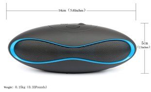 Bluetooth speaker,Ubit Wireless Bluetooth Stereo Speaker Built-in Mic for Speakerphone-Portable,FM,TF Card N6