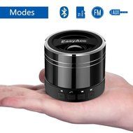 EasyAcc Mini Portable Bluetooth 4.0 Speaker with Mic, 3.5mm Aux, FM Function, Micro SD Card Support - Titanium...
