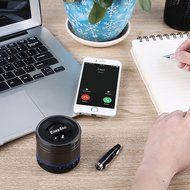 EasyAcc Mini Portable Bluetooth 4.0 Speaker with Mic, 3.5mm Aux, FM Function, Micro SD Card Support - Titanium... N3