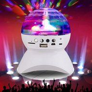 AENMIL Color Changing Wireless Bluetooth Speaker, Rotating Magic Effect Disco Ball Speaker for Tablet iPad iPhone... N6