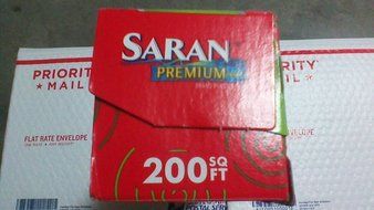 Saran Premium Plastic Wrap,Heavy Duty,200 sq ft each Limited Holiday Edition N N4