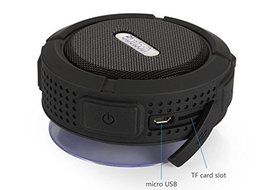 Portable Wireless Stereo Speaker for Shower/Outdoor, Compatible for iPhone/ IPad and Android Series with Built-in... N2