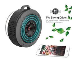 Portable Wireless Stereo Speaker for Shower/Outdoor, Compatible for iPhone/ IPad and Android Series with Built-in... N7