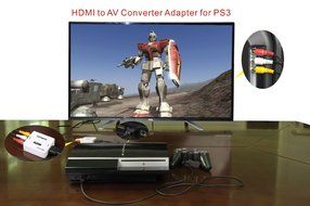 Tendak 1080P HDMI to AV 3RCA CVBs Composite Video Audio Converter Adapter Supporting PAL/NTSC with USB Charge... N6