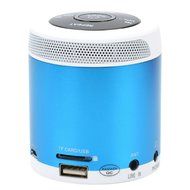 KD-MN02 Multi-functional Super Mini Audio Speaker Amplifier with TF/ USB Slot for PC Mobile Phone MP3 Player Blue N2
