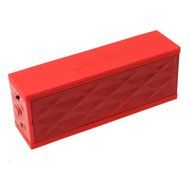 AGPtek Wireless Bluetooth Boombox Speaker w/ Microphone for MP3 PC iPhone iPod Samsung Mobile Phone - Red N5
