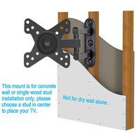 Mounting Dream MD2463 TV Monitor Wall Mount Bracket for most 10-26 Inch LED, LCD Flat Screen TV and Monitors,... N6
