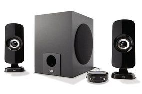 Cyber Acoustics 7 watt Powered Speaker System Delivering Clear Audio (CA-3072) N5