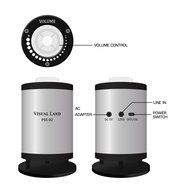Visual Land PSS-02-SIL Portable Speaker System (Silver)