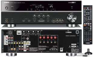 Yamaha Advanced CINEMA DSP 3D Ready Home Theater System with 5.1-channel 525 Watt AV Receiver + 2 Front Shelf... N2