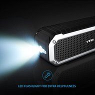 Vtin Rocker 10W Drivers Bluetooth 4.0 Waterproof Speaker with Bass, Flash light and Mic N5