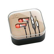 LENTION I500 In Ear Earphone Headphones 3.5MM Stereo With Remote Mic Control For iPhone Xoaomi Color Red