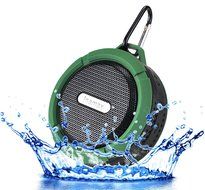 Inamax Wireless Bluetooth Waterproof Outdoor &amp; Shower Speaker, Hands-Free Portable Speakerphone w / Hi-Fi Output...