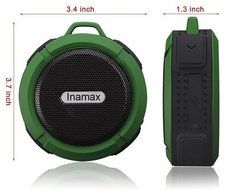 Inamax Wireless Bluetooth Waterproof Outdoor &amp; Shower Speaker, Hands-Free Portable Speakerphone w / Hi-Fi Output... N2