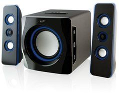 iLive Portable Wireless Speaker System with Built-In Subwoofer, 7.28 x 8.86 x 7.28 Inches, Black (iHB23B) N2