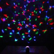 (Blue Color) Wireless Portable Bluetooth Music Speaker with LED Disco Mirror Ball