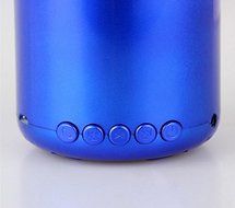 (Blue Color) Wireless Portable Bluetooth Music Speaker with LED Disco Mirror Ball N3
