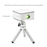 Lightwish White DLP Projector Mini Mobile Cubic Portable Wireless Home Cinema with Mini Tripod+Remote for Apple... N4
