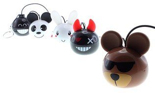 KitSound Mini Buddy Universal Speaker with 3.5mm Jack Compatible with Smartphones, Tablets and MP3 Devices - Pug N86
