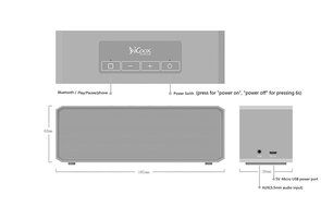 Icoox Wireless Metal Music Speaker - Bluetooth 4.1 Speaker with Built-in Speakerphone and 10 Hour Rechargeable... N11