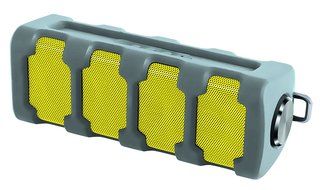 SHARPER IMAGE Universal Weatherproof Rugged Bluetooth Speaker with Mic Compatible with All Devices - Retail Packaging... N3