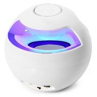 Vouke Stereo Wireless Bluetooth LED Flash Speaker Sound box w/ multi Color Flash,Dancing Lights,white
