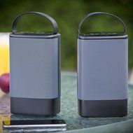 Denali Audio Wireless Bluetooth Large Pairing Speakers with Handle - Black N5