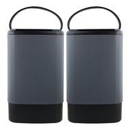 Denali Audio Wireless Bluetooth Large Pairing Speakers with Handle - Black N10