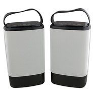 Denali Audio Wireless Bluetooth Large Pairing Speakers with Handle - Black N12