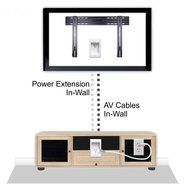 PowerBridge TWO-CK Dual Outlet Recessed In-Wall Cable Management System with PowerConnect for Wall-Mounted Flat... N15