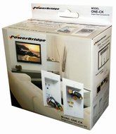PowerBridge TWO-CK Dual Outlet Recessed In-Wall Cable Management System with PowerConnect for Wall-Mounted Flat... N21